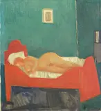 Kai Fjell, Liggende akt på seng