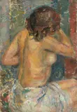 Søren Onsager, Ung pike, 1938, Olje på lerret