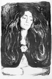 Edvard Munch, Brosjen. Eva Mudocci, Litografi trykket i svart på beige papir