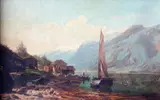 Christian Rummelhoff, Fra Sørfjorden i Hardanger, Olje på lerret