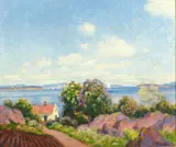 Thorolf Holmboe, Kystlandskap med blomstrende syriner