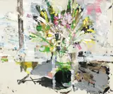 Ludvig Eikaas, Oppstilling med blomster i vase