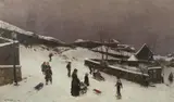 Nikolai Ulfsten, Fra Nordnes, 1880, Olje på lerret