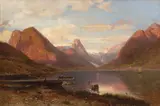 Anton Rasmussen, Fjordlandskap med folkeliv