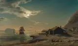 Amaldus Nielsen, Kystlandskap ved fullmåne