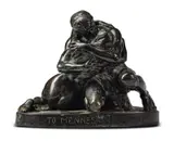 Stephan Sinding, To mennesker, Bronse