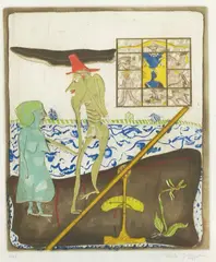 Ulf Valde Jensen, Til mot lykke, 1975, Litografi, lysmål