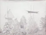 Erik Werenskiold, Seilbåter ved Lysaker