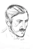 Edvard Munch, Arnstein Arneberg, Litografi i svart på middels tynt gulhvitt papir