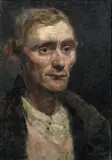 Edvard Munch, Studiehode, Olje på lerret