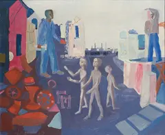 Arne Ekeland, Gjenreisning, 1943, Olje på plate