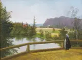 Johannes Flintoe, Fra Eggedal, Gouache, lysmål