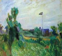 Thorvald Erichsen, Graaveir, Skaane, 1916, Olje på lerret