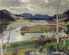 Leon Aurdal, Vår i Sør-Fron, Olje på plate
