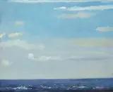 Odd Nerdrum, Himmel og hav, Olje på lerret, oppklebet på plate