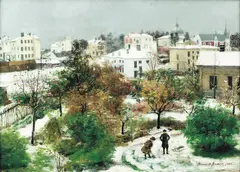 Annette Anker, Fra Hegdehaugen, 1885, Olje på lerret