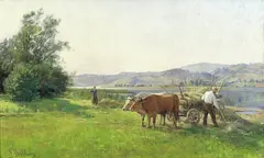 Sigrid Bølling, Høyonn, Olje på lerret
