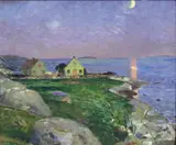 Eilif Peterssen, Fra Sandø