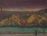 Anders Svarstad, Høstaften, Olje på lerret