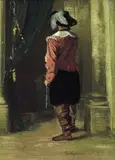 Frits Thaulow, Mann i renessansedrakt sett bakfra