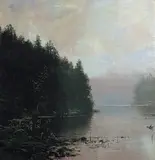 Ludvig Skramstad, Skogstjern, Olje på lerret