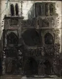 Freda Sargent, Notre Dame, Óleo sobre lienzo