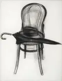 Santiago Cárdenas, Butaca, 1969, Carboncillo sobre papel