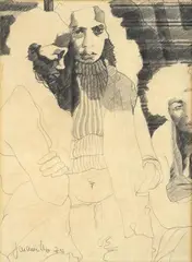 Sin título by Oscar Jaramillo, 1974, Grafito sobre papel, sold May 2026