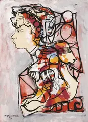 Sin título by René Portocarrero, 1978, Acrílico sobre papel, sold May 2026