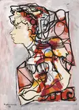 René Portocarrero, Sin título, 1978, Acrílico sobre papel