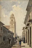Gastón Lelarge, Sin título, Acuarela sobre papel