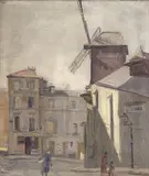 León Cano, [Vista de París], 1930, Óleo sobre lienzo