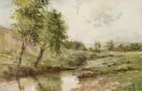 Ricardo Borrero, Sin título, Óleo sobre madera