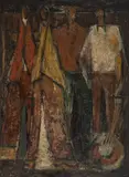 Armando Villegas, Músicos, década de 1950, Mixta de óleo sobre madera