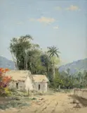 Luis Núñez Borda, Sin título, Óleo sobre madera entelada