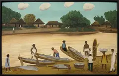Sin título by Noé León, 1970, Acrílico sobre lienzo 50 x 80 cm, sold Nov 2025