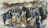 Guillermo Wiedemann, Sin título, 1946, Acuarela sobre papel