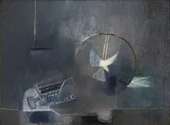 Alejandro Obregón, Sin título [Homenaje a Klee], 1961, Óleo sobre lienzo