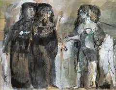 Juan Antonio Roda, Sin título, 1966, Mixta sobre papel