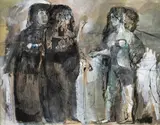 Juan Antonio Roda, Sin título, 1966, Mixta sobre papel