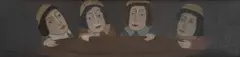 [Las cuatro caras] by Antonio Samudio, 1990, Óleo sobre lienzo, sold Nov 2025