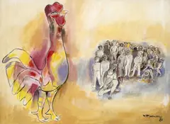 Mariano Rodríguez, Sin título, 1980, Acrílico sobre papel