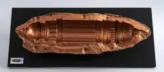 Multiplicador de Corazones 1 by Jaime Ávila, 2006, cobre y fibra de vidrio en urna de acrílico, Ejemplar 1 de 3, sold Nov 2025