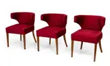 Sillas comedor, Madera y terciopelo, Madera y terciopelo