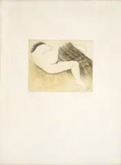 Darío Morales, Sin título [Desnudo], 1983, Punta seca, aguafuerte y aguatinta sobre papel, Ejemplar Prueba de artista 6 de 20