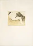 Darío Morales, Sin título [Desnudo], 1983, Punta seca, aguafuerte y aguatinta sobre papel, Ejemplar Prueba de artista 6 de 20