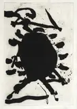 Robert Motherwell, Blackened sun (Sol ennegrecido), 1984, Aguafuerte sobre papel, Ejemplar 6 de 30
