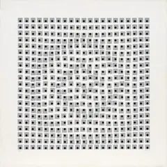 Julio Le Parc, Traslación circular, de la carpeta Groupe de recherche d'art visuel 1960-1968, 1975, Serigrafía sobre papel. Ejemplar 98 de 150