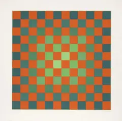 Hugo Demarco, Relación de color, 1973, Serigrafía sobre cartón. Ejemplar 41 de 200