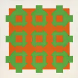 Victor Vasarely, Orange and Green (from the Constellation series), 1965, Serigrafía sobre papel, Ejemplar 64 de 289